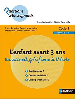 L'enfant avant 3 ans : un accueil spécifique à l'école : cycle 1, programme 2015