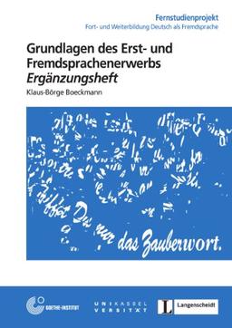 Grundlagen des Erst- und Fremdsprachenerwerbs: Ergänzungsheft