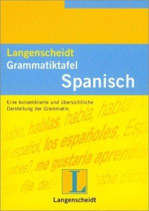 Langenscheidts Grammatiktafeln, Spanisch: Eine konzentrierte und übersichtliche Darstellung der Grammatik