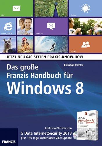 Das große Franzis Handbuch für Windows 8, m. CD-ROM