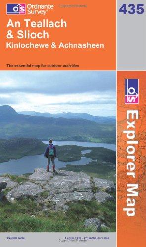 An Teallach and Slioch (OS Explorer Map)