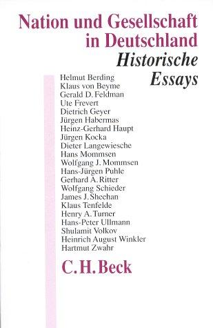 Nation und Gesellschaft in Deutschland: Historische Essays