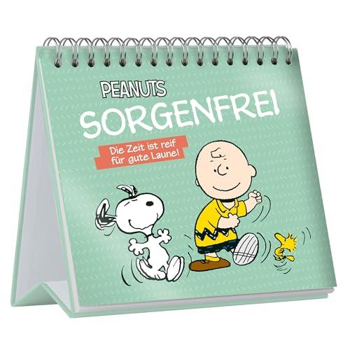 Peanuts: Sorgenfrei - Die Zeit ist reif für gute Laune!: Spiralaufsteller mit 100 Sprüchen und schönen Peanuts Illustrationen