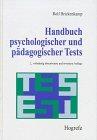 Handbuch psychologischer und pädagogischer Tests