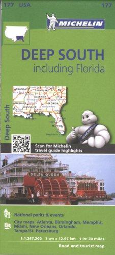 Michelin USA Deep South Including Florida Map 177 (Michelin Zoom USA Maps)