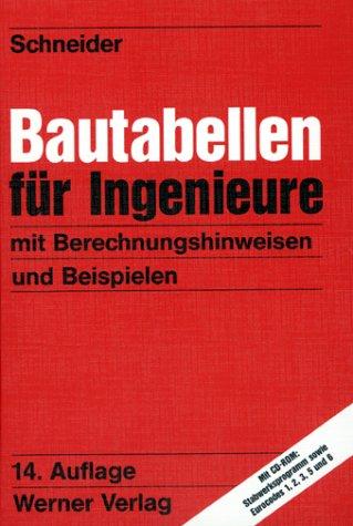 Bautabellen für Ingenieure, m. CD-ROM.