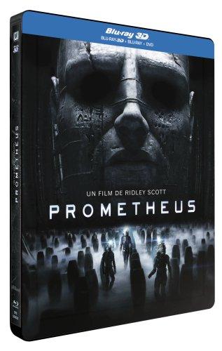 Prometheus 3D Steelbook Blu-Ray3D + Blu-Ray + DVD (Limited Lenticular Steelbook, FR-Import ohne deutsche Tonspur) Regionfree