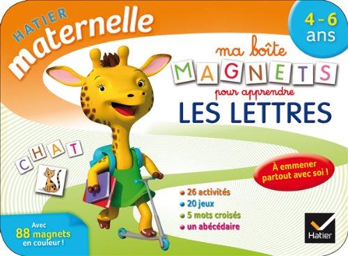 Ma boîte magnets pour apprendre les lettres : 4-6 ans : 26 activités, 20 jeux, 5 mots croisés, un abécédaire