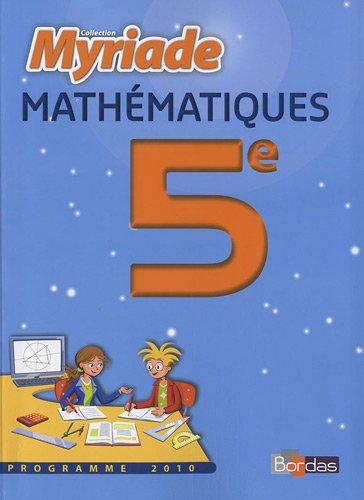 Mathématiques, 5e