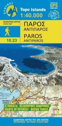 Paros / Antiparos 1 : 25 000: Topografische Wanderkarte 10.24. Griechische Inseln - Ägäis, Kykladen (Topo Islands)