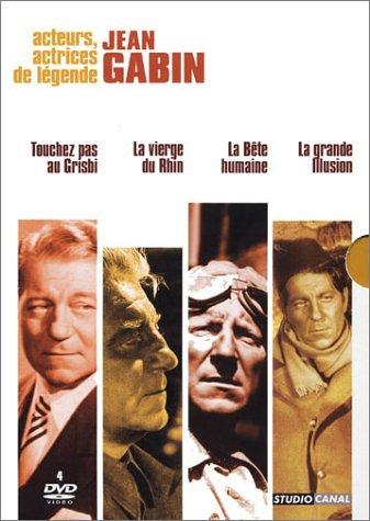 Coffret Jean Gabin 4 DVD - Vol. 2 : Touchez pas au grisbi / La Vierge du Rhin / La Bête humaine / La Grande illusion [FR Import]