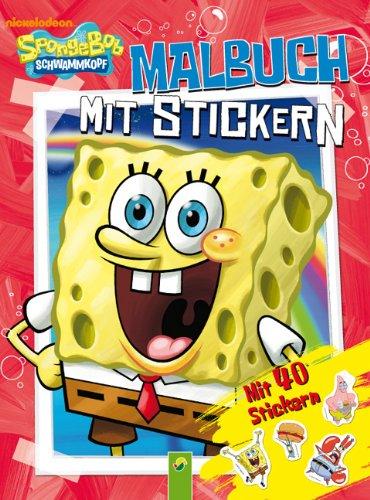 SpongeBob - Malbuch mit Stickern 1: Mit 40 Stickern