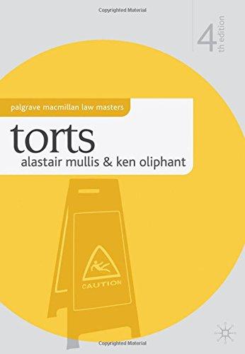 Torts (Palgrave Law Masters)