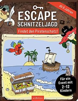 Escape-Schnitzeljagd - Findet den Piratenschatz!: Für ein Event mit 2-12 Kindern