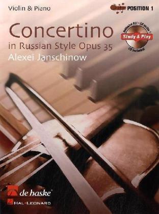 Concertino op. 35 in Russian Style, für Violine, m. Audio-CD