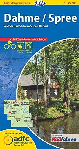 ADFC-Regionalkarte Dahme/Spree mit Tagestouren-Vorschlägen, 1:75.000, reiß- und wetterfest, GPS-Tracks Download: Wälder und Seen im Süden Berlins (ADFC-Regionalkarte 1:75000)