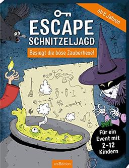 Escape-Schnitzeljagd - Besiegt die böse Zauberhexe!: Für ein Event mit 2-12 Kindern