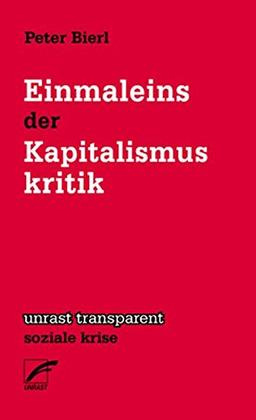 Einmaleins der Kapitalismuskritik (Transparent / Soziale Krise)