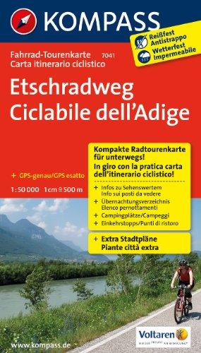 Etschradweg: Fahrrad-Tourenkarte. GPS-genau. 1:50000.