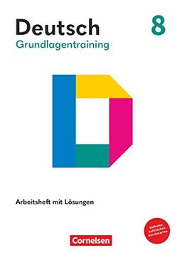 Grundlagentraining Deutsch - Sekundarstufe I - 8. Schuljahr: Förderheft mit Lösungen