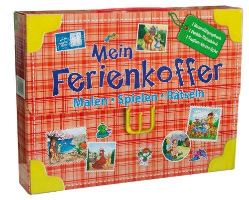 Mein Ferienkoffer - Malen, Spielen, Rätseln: 1 Beschäftigungsbuch, 1 Rätselblock, 1 Englisch Memo-Spiel