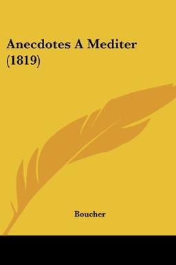 Anecdotes A Mediter (1819)