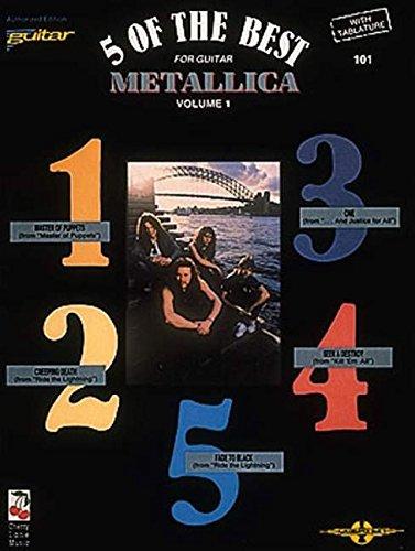 Metallica: 5 of the Best for Guitar, Volume 1: 5 of the Best - For Guitar with Tablature