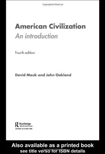 American Civilization. An Introduction