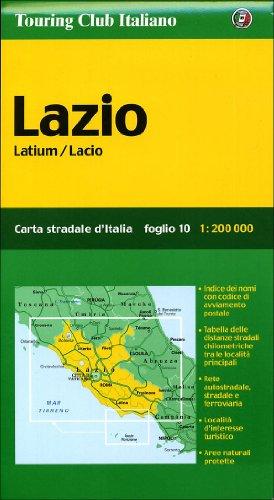 Lazio /Latium /Lacio: 1:200000 (Touring Club Italiano)