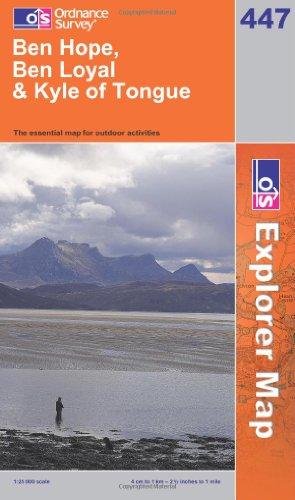 Ben Hope, Ben Loyal and Kyle of Tongue (OS Explorer Map)