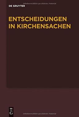 Entscheidungen in Kirchensachen seit 1946: 1.1.-30.6.2010