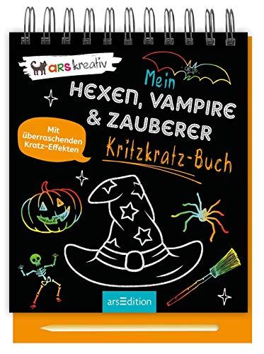 Mein Kritzkratz-Buch Hexen, Vampire & Zauberer: mit überraschenden Kratz-Effekten