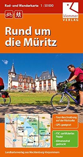 Rad- und Wanderkarte Rund um die Müritz: 1:50.000, GPS geeignet, Touren-Beschreibung  auf der Rückseite