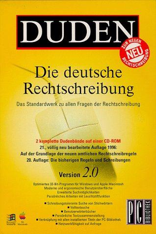 Duden. Die deutsche Rechtschreibung 2.0. CD- ROM für Windows 3.1/95/ NTab 3.51, Mac 7.0. (RSR)