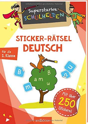 Superstarke Schulhelden - Sticker-Rätsel Deutsch: Mit über 350 Stickern!