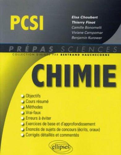 Chimie PCSI