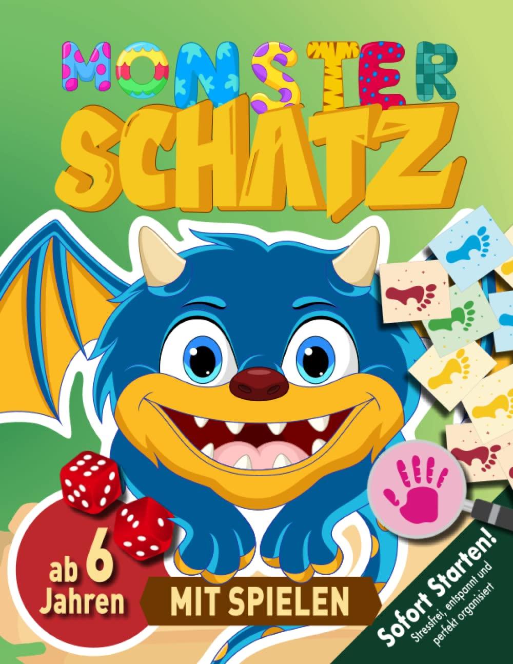 Monster Schatzsuche Kindergeburtstagab 6 Jahren: Oh Schreck! Ein Monster hat den Geburtstagsschatz geklaut! Los, findet mit dieser Schnitzeljagd das Monster! (Bravo Schatzsuche)