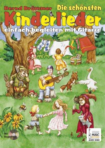 Die schönsten Kinderlieder einfach begleiten mit Gitarre: 34 der beliebtesten Kinderlieder in gitarrenfreundlichen Tonarten. Noten (Gesang) und ... Liederkarten zum Ausschneiden und Begleit-CD