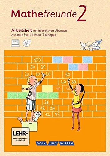 Mathefreunde - Süd - Neubearbeitung 2015: 2. Schuljahr - Arbeitsheft mit Übungssoftware: Mit interaktiven Übungen