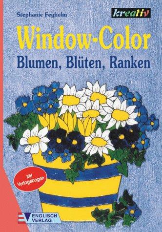 Window-Color, Blumen, Blüten, Ranken