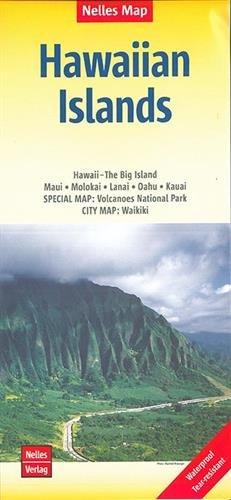 Nelles Map Landkarte Hawaiian Islands: 1:150.000 / 1:330.000 | reiß- und wasserfest; waterproof and tear-resistant; indéchirable et imperméable; irrompible & impermeable