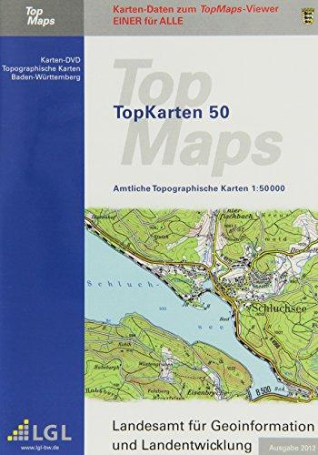 Baden-Württemberg Top 50 3D 1 : 50 000. Version 3.0.  DVD-ROM für Windows NT 4.0 SP6, 2000, XP: Das interaktive Kartenwerk. Interaktiv fliegen, Touren planen, Regionen kennen lernen