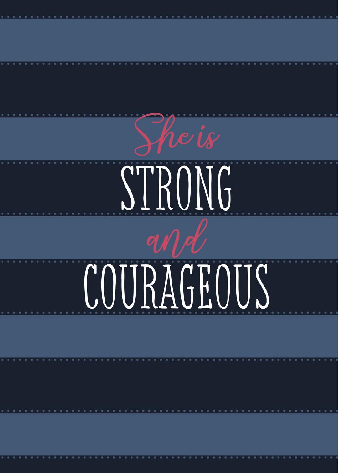 She Is Strong and Courageous: A 90-Day Devotional