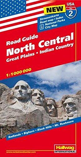 Hallwag USA Road Guide 02 North Central 1 : 1.000.000: Great Plains, Indian Country (Hallwag Strassenkarten)