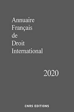 Annuaire français de droit international. Vol. 66. 2020