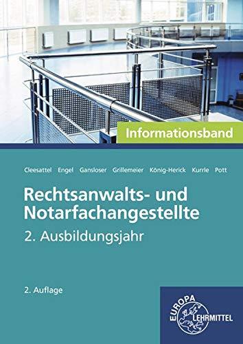 Rechtsanwalts- und Notarfachangestellte, Informationsband: 2. Ausbildungsjahr