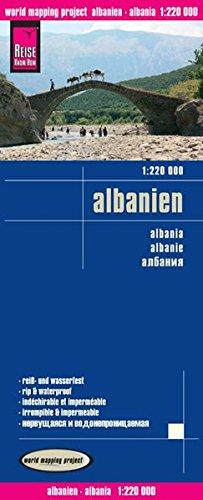 Reise Know-How Landkarte Albanien (1:220.000): world mapping project