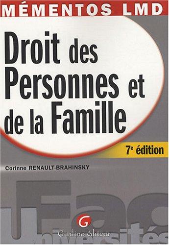 Droit des personnes et de la famille