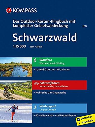 Schwarzwald: 3 in 1: Das KOMPASS-Outdoor-Karten Ringbuch mit kompletter Gebietsabdeckung 1:35000