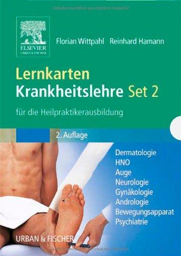 Lernkarten Krankheitslehre Set 2 für die Heilpraktikerausbildung